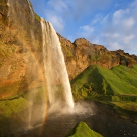 Seljalandsfoss Rainbow, Iceland