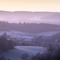 Christmas Lights,  Newlands Corner