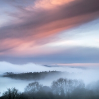 Cloud Inversion,  Newlands Corner