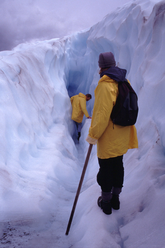 Clare on the Fox Glacier