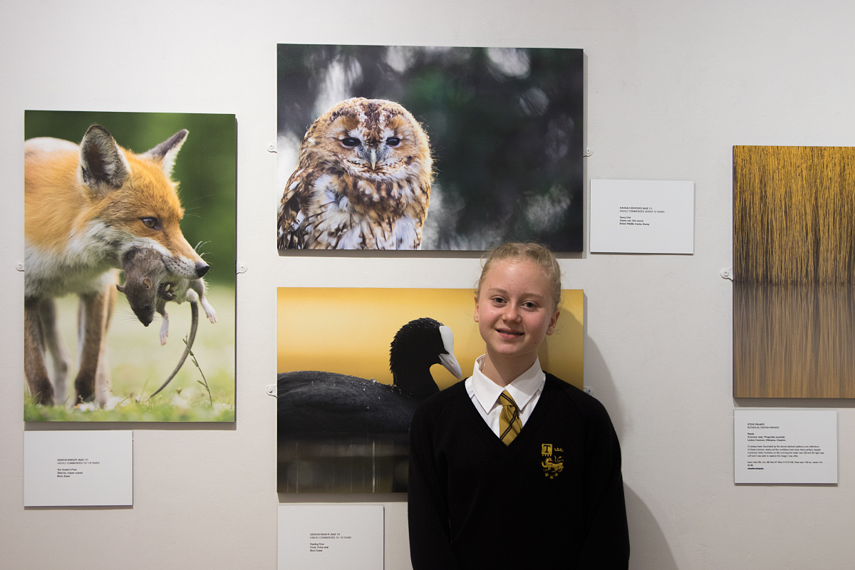 Hannah with her Highly Commended entry